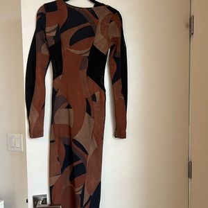 House of CB brown dress.